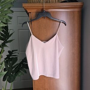 Express Soft Pink Camisole Top Velour Feel Medium